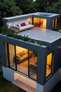 rumah 8x12 rooftop