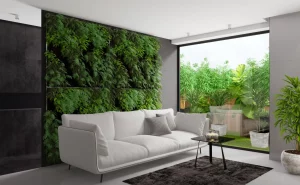desain ruang tamu tanaman indoor