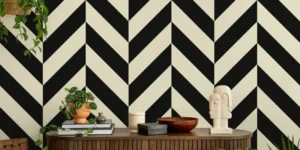 cat dinding warna hitam putih