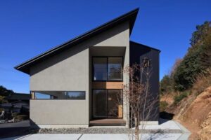 rumah minimalis atap miring