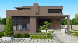 teras rumah earth tone