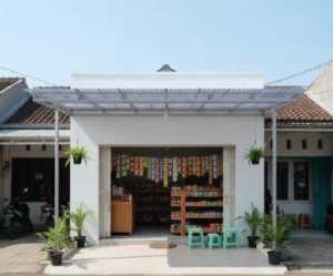desain warung bernuansa putih