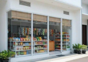 desain warung etalase kaca