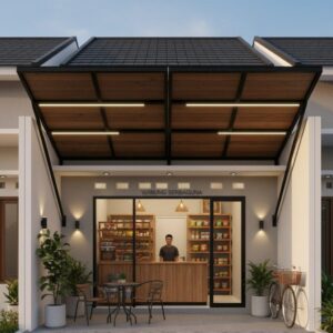 desain warung dengan kanopi