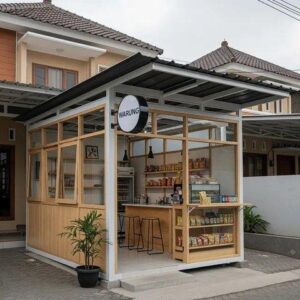 desain warung triplek