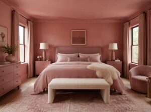 kombinasi cat warna baby pink dan dusty pink