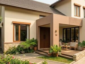 kombinasi cream dan cokelat muda