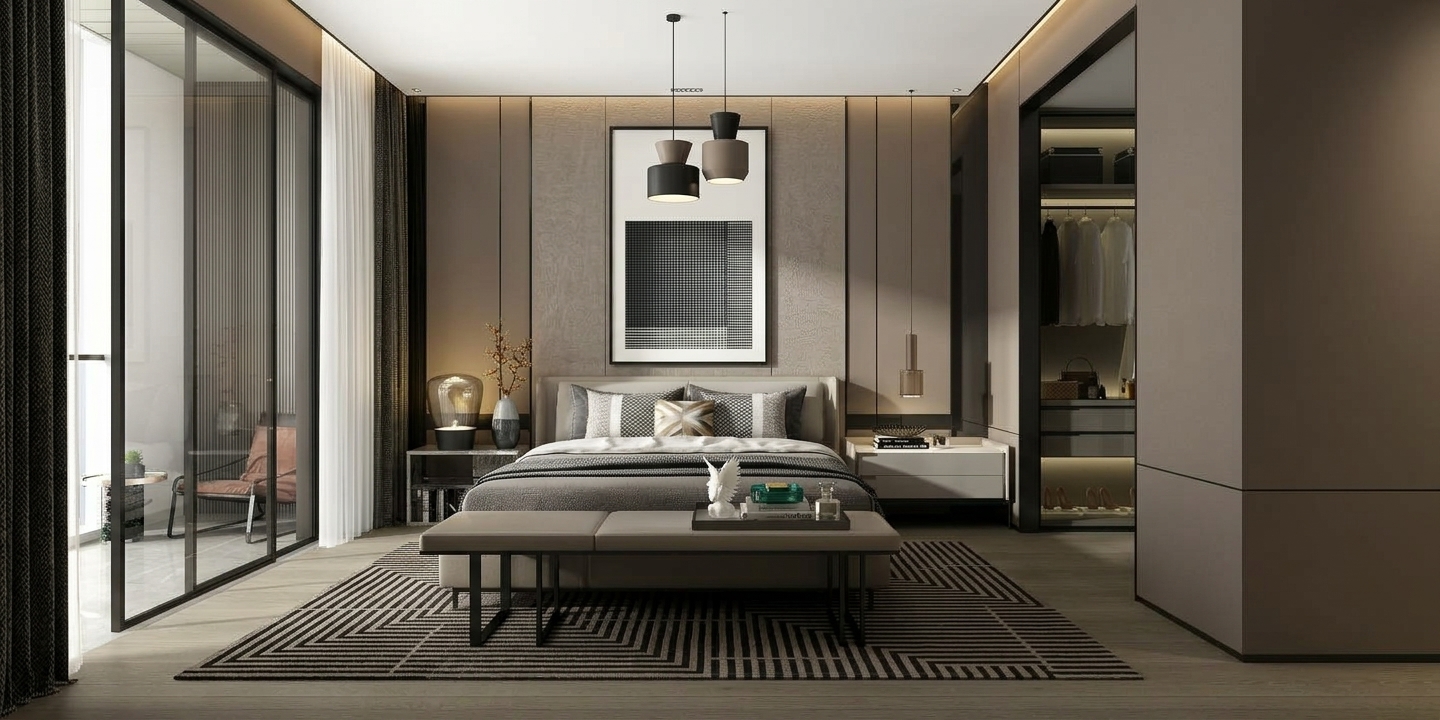 warna cat taupe dan hitam